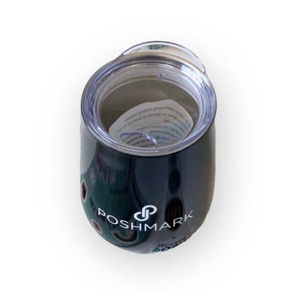 HTF: new Poshmark ߷ Coffee + Wine Stainless Steel Tumbler Glass Cup ߷ Black - Picture 6 of 16